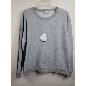 Hot Cotton by Marc Ware Top Size Lg snowman Sweatshirt Long Sleeve Womens